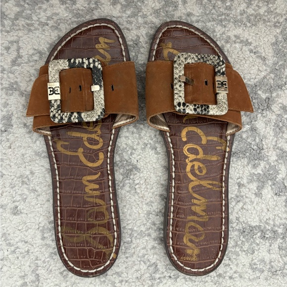 Sam Edelman size 6 flat sandals slides - Picture 1 of 1